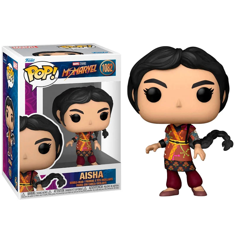 Funko Pop Aisha #1082 - Ms. Marvel #1082 Primeira Linha