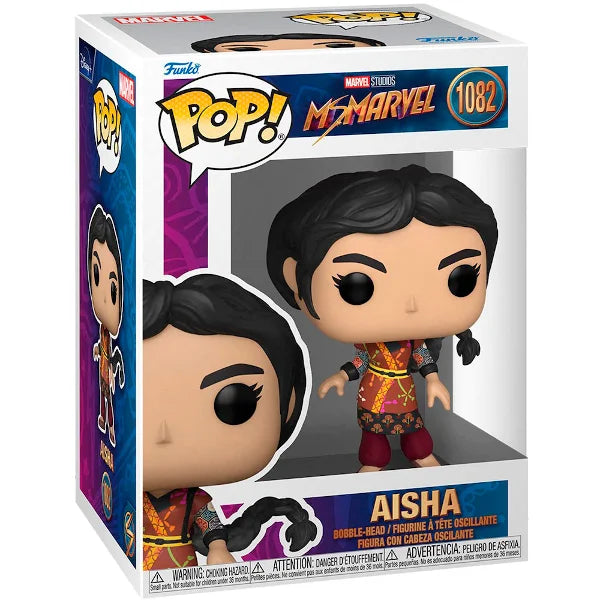 Funko Pop Aisha #1082 - Ms. Marvel #1082 Primeira Linha