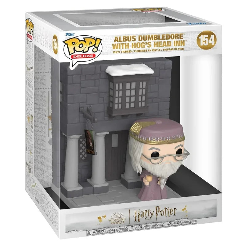 Funko Pop Deluxe Albus Dumbledore with Hog’s Head Inn #154 - Harry Potter #154 Primeira Linha